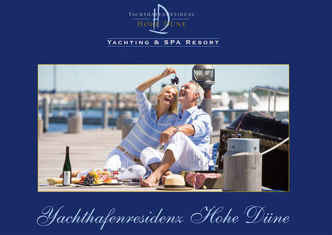 Hotelbroschüre der Yachthafenresidenz Hohe Düne