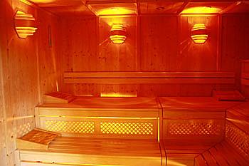 Erholung Warnemünde - Sauna im Wellnessbereich des Ostseehotels