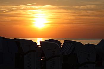 Ostsee Golfreise - Sonnenuntergang am Ostseestrand