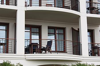 Wellness Rostock - Balkon der Residenzen des Ostsee Hotels