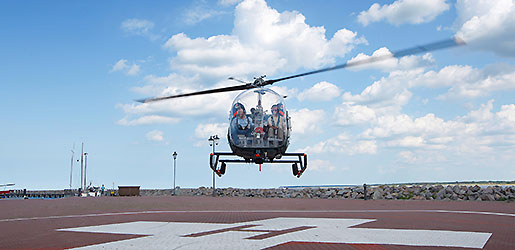 Aus der Luft - Mit dem Helikopter – Yachthafenresidenz Hohe Düne
